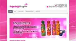 Desktop Screenshot of bingobingosupplies.com